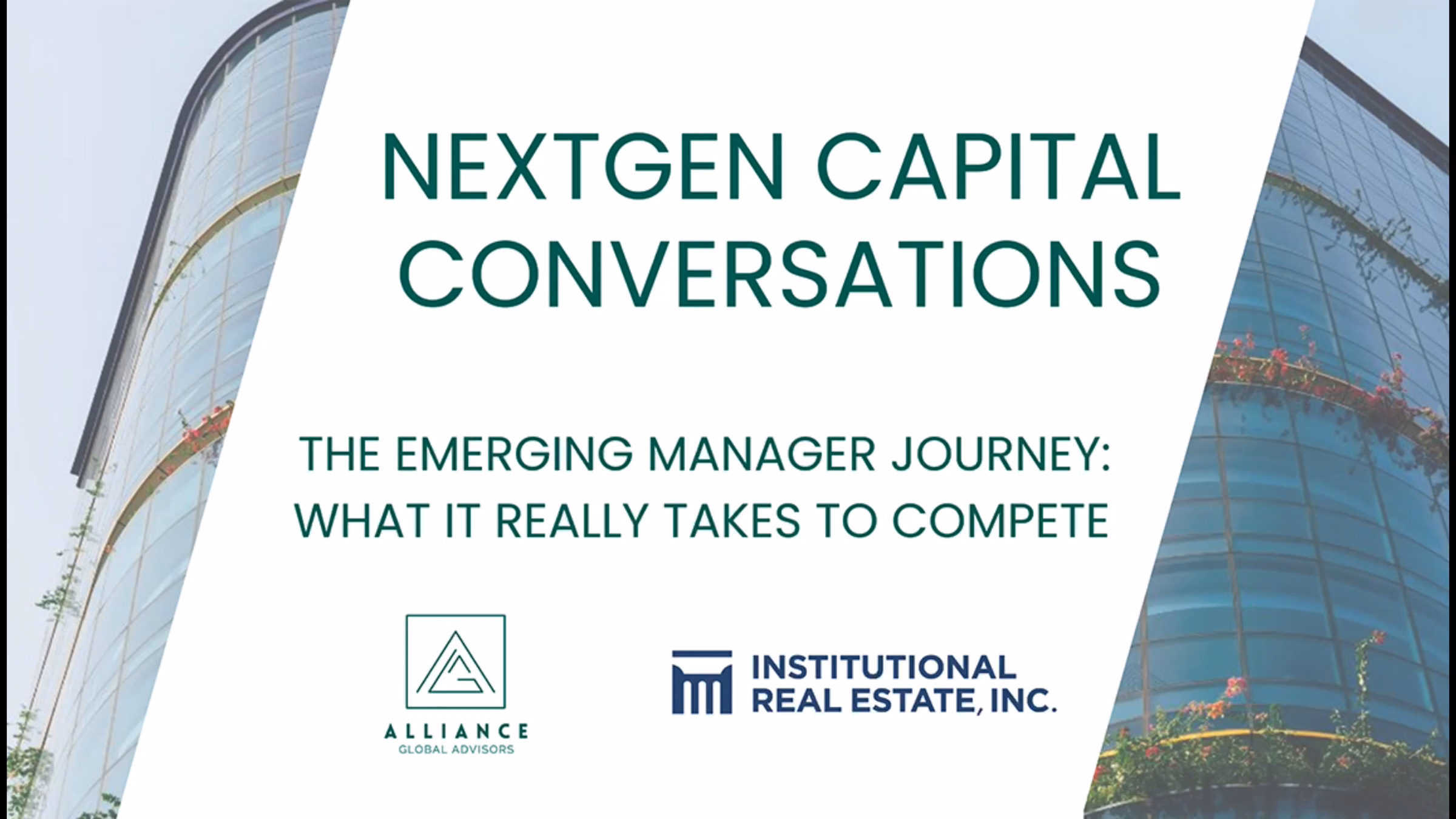 NextGen Capital Conversations — The Emerging Manager Journey: What It Really Takes to Compete