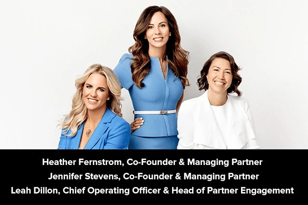 Heather Fernstrom, Jennifer Stevens, and Leah Dillon — Alliance Global Advisors leadership team