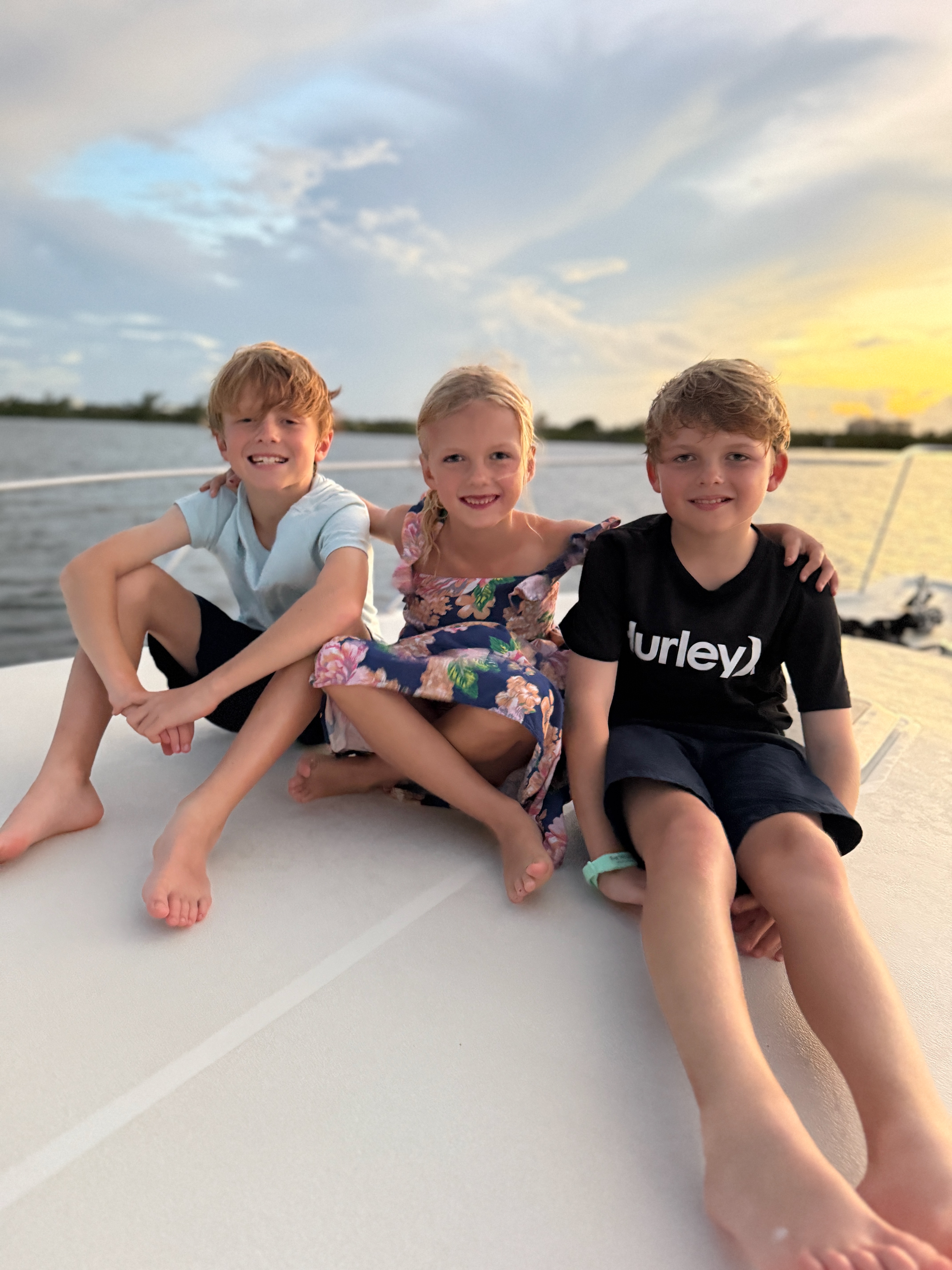 Sunset on the water